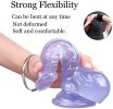 Dildos Strap-on Pegging Strap on Harness for Couples Realistic Dillos with Suction Cup Ultra Soft for Women Men Beginner Couples 6 inch Soft Wand Mode