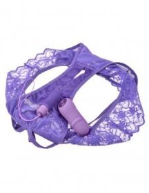 Fantasy For Her Crotchless Panty Thrill-Her O/S Purple (SKU: PD493312)